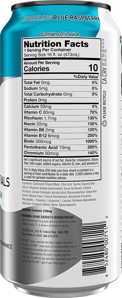 Blue Crush – Product's Back Label